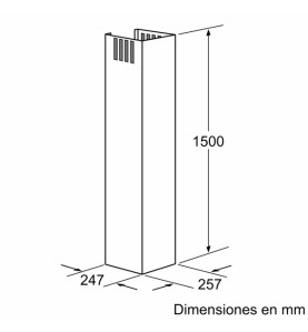 PROLONGACION TUBO BSH DHZ1235